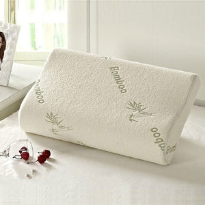 Bamboo Fiber Contoured Memory Foam Pillow