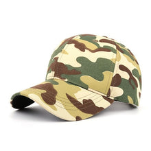 Load image into Gallery viewer, Outdoor Sporting snapback Women Men Casual Tactical Camouflage Cap Black Green  Adjustable Baseball Cap Hat bone