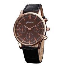 Load image into Gallery viewer, Fashion  Mens Watches 2017 Hot Sale Business Style PU Leather Quartz Watch Men Clocks Wristwatch For Men Quartz-watch