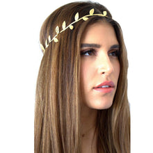 Load image into Gallery viewer, 2017 Fashion Hairband Headbands For Women Crystal Alloy Hairbands gold sliver Bronzing Leaves Women Headband Hair Head Band