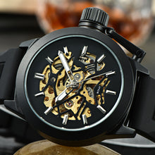 Load image into Gallery viewer, Mens Watches Top Brand Luxury Hollow Skeleton Automatic Watch Men Watch Clock