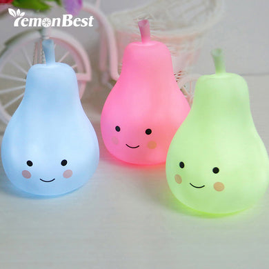 Baby Pillow Bedroom Night Light Milk Bottles Pears Sleep Led Table Lamp Bulb Night Light For Children Kids Feeding Bedside Lamp