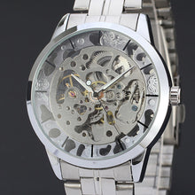 Load image into Gallery viewer, Mens Watches Top Brand Luxury Hollow Skeleton Automatic Watch Men Watch Clock