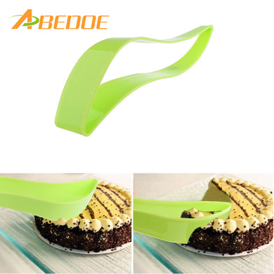 ABEDOE 1Pcs Portable Cake Cutter Slicer Kitchen Accessories Baking Pastry Tools Plastic Cake Server Dessert Tools