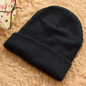 Winter Hats for Women Beanies Knitted Caps Girls Autumn Skullies Beanies Women's Warm Winter Hats Unisex Fashion Solid Cap