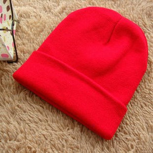 Winter Hats for Women Beanies Knitted Caps Girls Autumn Skullies Beanies Women's Warm Winter Hats Unisex Fashion Solid Cap