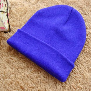 Winter Hats for Women Beanies Knitted Caps Girls Autumn Skullies Beanies Women's Warm Winter Hats Unisex Fashion Solid Cap