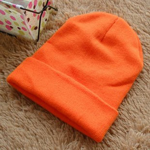 Winter Hats for Women Beanies Knitted Caps Girls Autumn Skullies Beanies Women's Warm Winter Hats Unisex Fashion Solid Cap