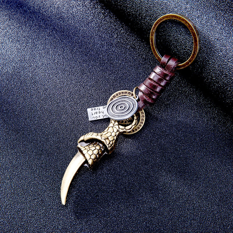 Key Ring Chain Trinket Keychain Beast Claw Keyrings Car Key Holder Wild Style Jewelry Accessories Men's Best Keychains For Gift