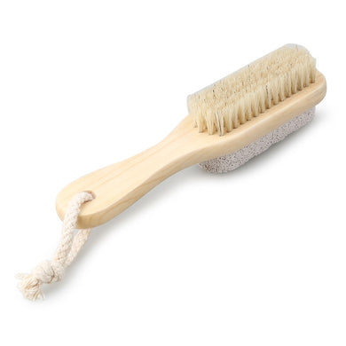 Natural Boar Bristle Body Foot Brush with Wooden Handle