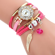 Load image into Gallery viewer, Watches Women Popular Quartz Watch Luxury Bracelet Flower Gemstone Wristwatch