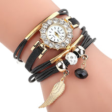 Load image into Gallery viewer, Watches Women Popular Quartz Watch Luxury Bracelet Flower Gemstone Wristwatch