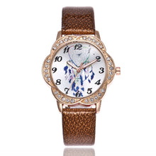 Load image into Gallery viewer, Women Fashion Leather Band Analog Quartz Round Wrist Watch Watches