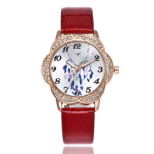 Load image into Gallery viewer, Women Fashion Leather Band Analog Quartz Round Wrist Watch Watches