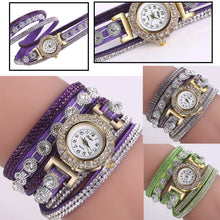 Load image into Gallery viewer, Women Fashion Casual Analog Quartz Women Rhinestone Watch Bracelet Watch DP