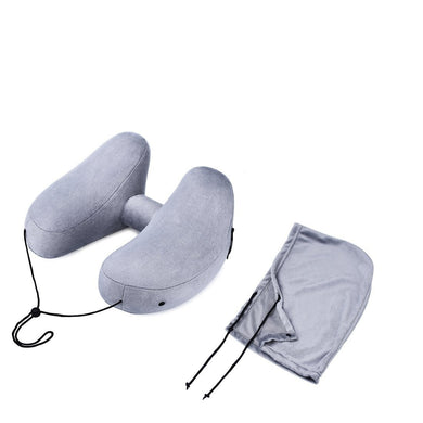 Travel Pillow for Airplanes Inflatable H Shape Neck Pillow Set