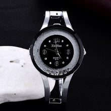 Load image into Gallery viewer, Fashion Full Steel Bracelet Watch Women Rhinestone Watch Female Clock