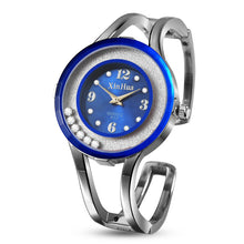 Load image into Gallery viewer, Fashion Full Steel Bracelet Watch Women Rhinestone Watch Female Clock