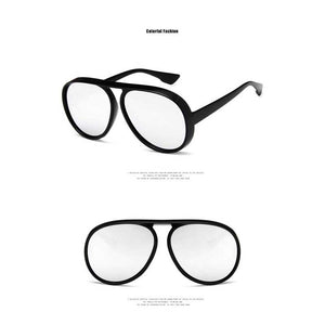 Sunglasses Men Retro Oversized Sun glasses Women Brand Designer 2018 Pilot Glasses Fashion Round Big Frame Eyewear UV400 Shades