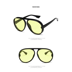Sunglasses Men Retro Oversized Sun glasses Women Brand Designer 2018 Pilot Glasses Fashion Round Big Frame Eyewear UV400 Shades