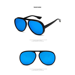 Sunglasses Men Retro Oversized Sun glasses Women Brand Designer 2018 Pilot Glasses Fashion Round Big Frame Eyewear UV400 Shades