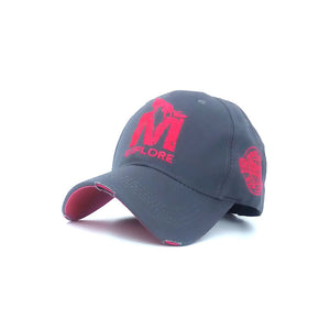 M Embroidery Snapback Baseball Cap Cotton Sun Hats For Men Women Adjustable Fitted Polo Caps Leisure Trucker Dad Hat Sports Cap