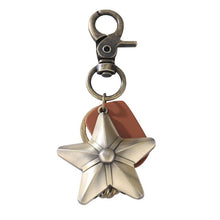 Load image into Gallery viewer, YYS056 Men&#39;s New Creative Punk Retro Alloy Cow Leather Keychains Keyrings