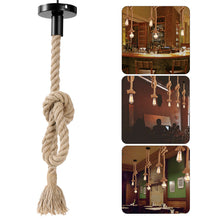 Load image into Gallery viewer, LEDMOMO 1M Pendant Hemp Lamp Rope Rustic Hanging Lights for Bedroom Restaurant Cafe Bar Country Style Decoration