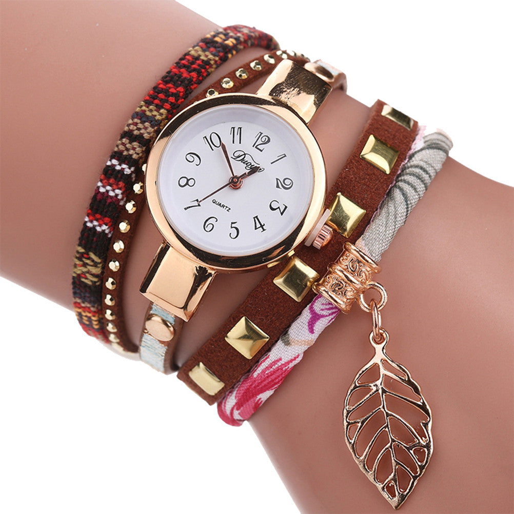 Duoya Classic Women Quartz Watch Lady Bracelet Wrist Quartz Dress Watches Wristwatch