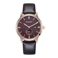 Load image into Gallery viewer, Fashion Casual Watch Men Watch Auto Date Men&#39;s Watch Leather Band Mens Watches