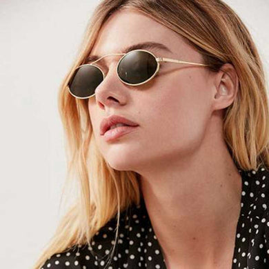 New Oval Sunglasses for Women Vintage Small Frame Sunglasses Men Brand Designer Alloy Glasses Fashion Retro Shades UV400 Eyewear