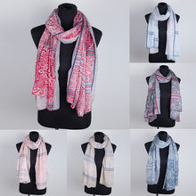 Load image into Gallery viewer, Women Leaves Printing Scarf Fashion Retro Female Multi-Purpose Shawl Scarf