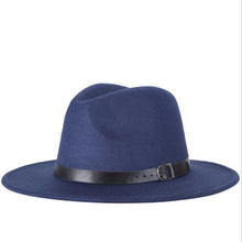 Load image into Gallery viewer, 2018 free shipping 2017 new Fashion men fedoras women&#39;s fashion jazz hat summer spring black woolen blend cap outdoor casual hat