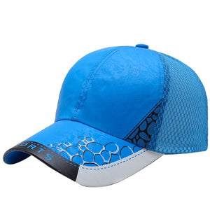 Summer Running Sport Tennis cap Baseball Visor Hat Mesh Peaked Cap Breathable Men Women Mesh Cap Baseball-Caps