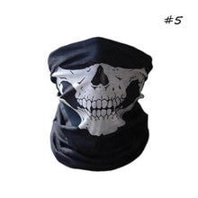 Load image into Gallery viewer, Men Women Cool Skull Design Adults Multi Function Ski Sports Motorcycle Biker Scarf Half Facial Mask Sports Headband