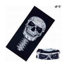 Load image into Gallery viewer, Men Women Cool Skull Design Adults Multi Function Ski Sports Motorcycle Biker Scarf Half Facial Mask Sports Headband