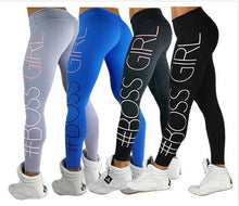 Load image into Gallery viewer, Women&#39;s Pants Boss Gril Tight Package Hip Printing Yoga  Leggings