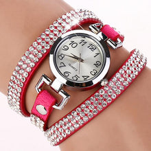 Load image into Gallery viewer, Rhinestone Bracelet Watch Faux Stone Multilayer Quartz Dress Casual Multilayer Bracelet