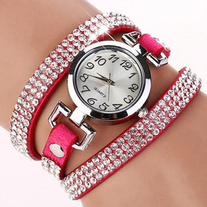 Rhinestone Bracelet Watch Faux Stone Multilayer Quartz Dress Casual Multilayer Bracelet