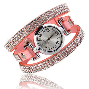 Rhinestone Bracelet Watch Faux Stone Multilayer Quartz Dress Casual Multilayer Bracelet