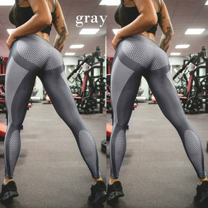 Women Yoga Pants Workout Gym Print Sports Pants Leggings Fitness Stretch Trousers