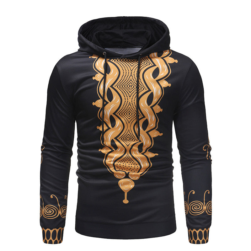 Fashion Street Style Stitching Design Print Hoodie