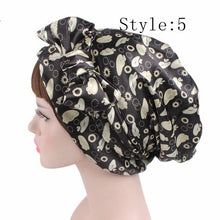 Load image into Gallery viewer, 1 PC Women&#39;s Fashion Satin Bow Headscarf Turban Cap Soft Bonnet Hair Wrap Womens Sleeping Cap