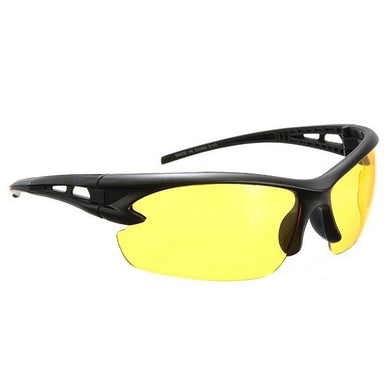 Men's Fashion Car Driving Travel Sunglasses Anti-UV Polarized Goggles (Yellow Lens)