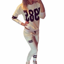 Load image into Gallery viewer, Woman Tracksuit Long Sleeve Hoodies Sweatshirt Sporting Pants Trousers Set