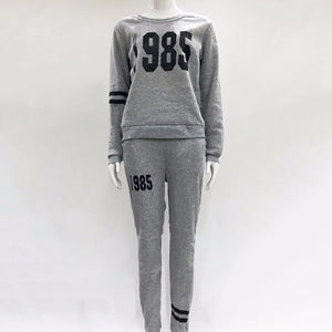Woman Tracksuit Long Sleeve Hoodies Sweatshirt Sporting Pants Trousers Set