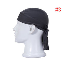 Load image into Gallery viewer, Solid Cotton Biker Lined Skull Cap Motorcycle Bandana Head Wrap Du Doo Do Rag