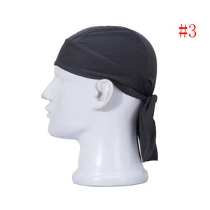 Solid Cotton Biker Lined Skull Cap Motorcycle Bandana Head Wrap Du Doo Do Rag