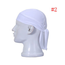 Load image into Gallery viewer, Solid Cotton Biker Lined Skull Cap Motorcycle Bandana Head Wrap Du Doo Do Rag