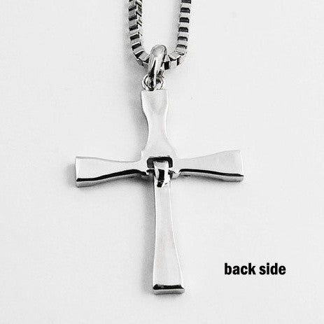 Hot Sale Mens Womens Elegant Silver Cross Rhinestone Necklace Pendant